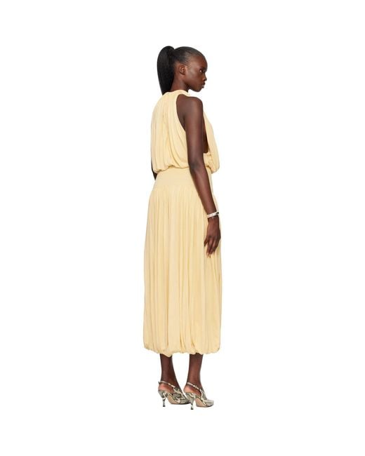 Totême  Black Soft Gathered Midi Dress