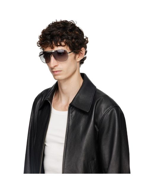 Versace Gray Greca Flow Sunglasses for men