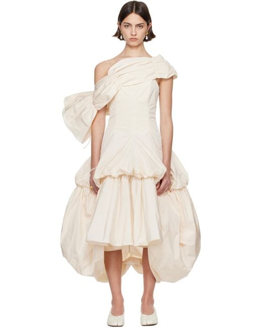 Renaissance Renaissance Natural Ssense Exclusive Bridal Capsule Dara Midi Dress