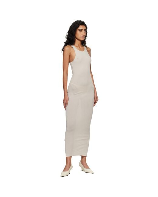 Entire studios Black Off- Muscle Tank Midi Dress