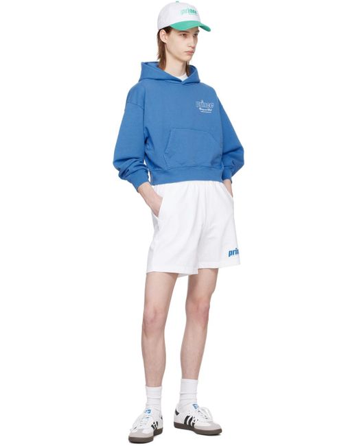 Sportyrich pull à capuche bleu à logos et textes édition prince Sporty & Rich pour homme en coloris Blue