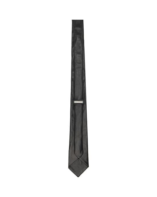 Deadwood Black Timo Leather Tie for men