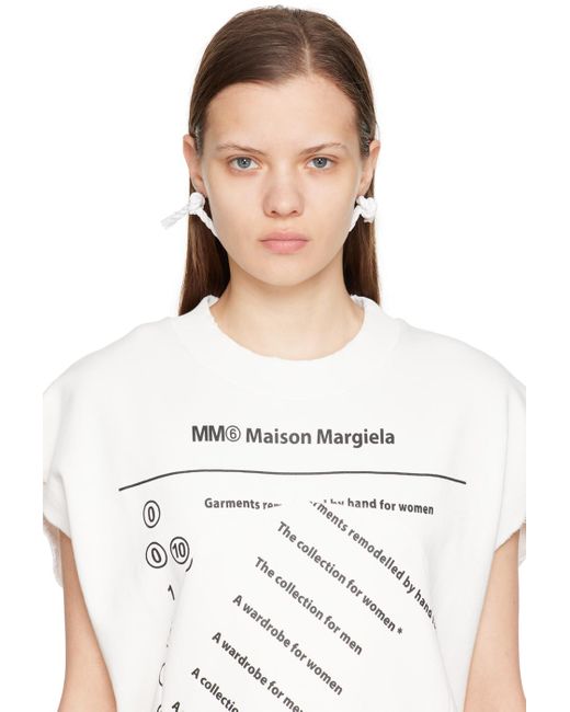 MM6 by Maison Martin Margiela Black Silver Knit Earrings