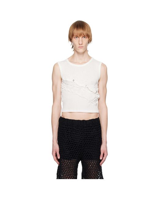 PONDER.ER Black Twisted Tank Top for men
