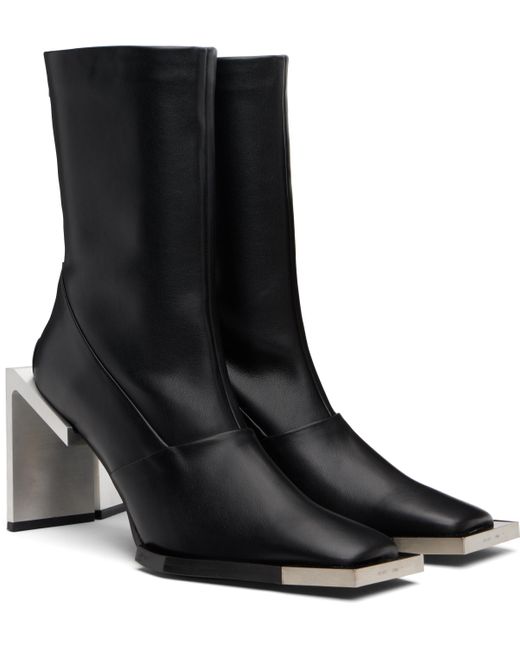 HELIOT EMIL Black Ankle-High Boots for men