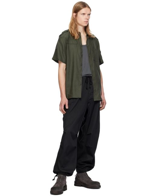 Pantalon Cargo Noir En Sergé Y's for men pour homme en coloris Black