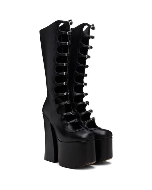 Marc Jacobs Black 'The Kiki Knee-High' Boots