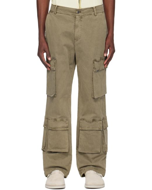 Pantalon cargo ample brun Represent pour homme en coloris Natural