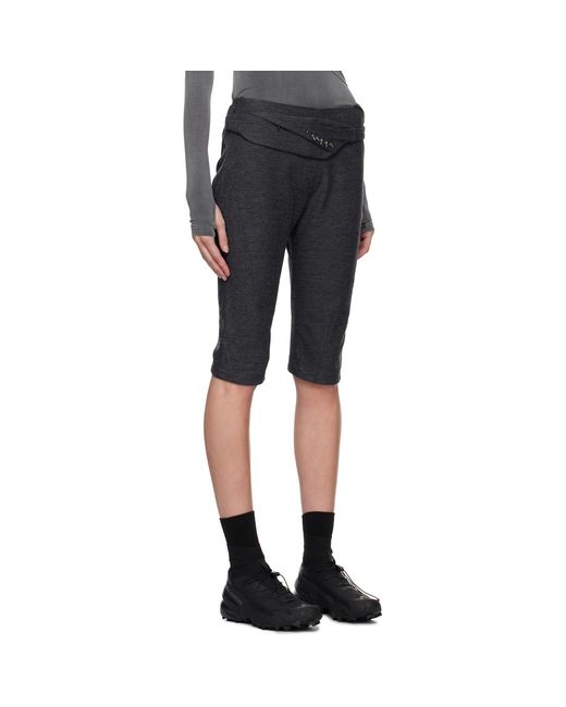 Hyein Seo Black Charm Bag Capri Trousers