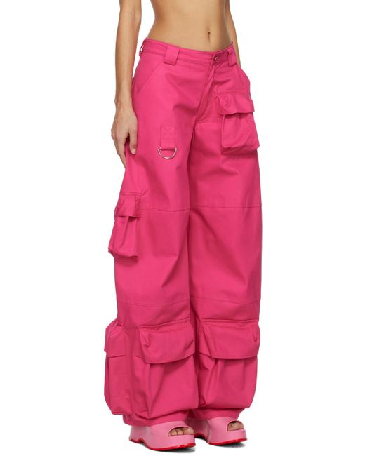 Collina Strada Pink Ssense Exclusive Lawn Trousers