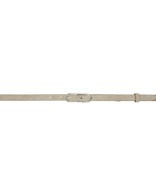 Rag & Bone Black Taupe Baby Rounded Belt