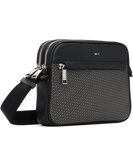 Boss Black Printed-Logo Bag for men