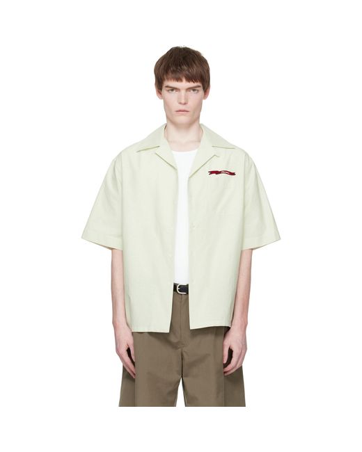 Marni Natural Cotton Jacquard Shirt for men