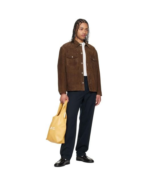 A.P.C. Yellow Ninon Small Tote for men