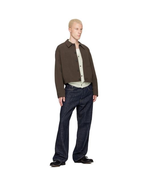 sunflower Blue Wide Twist Jeans for men