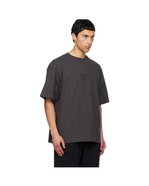 we11done Black T-Shirt for men