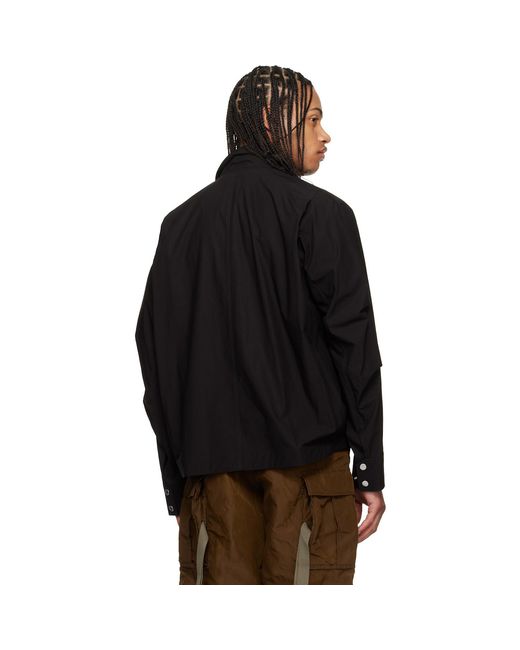 Sacai Black Cotton Typewriter Jacket for men