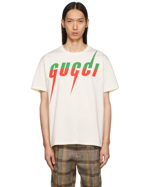 Gucci Black Off- Blade Print T-Shirt for men