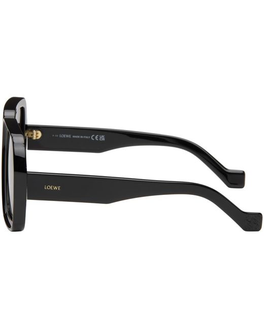 Loewe Black Square Sunglasses for men