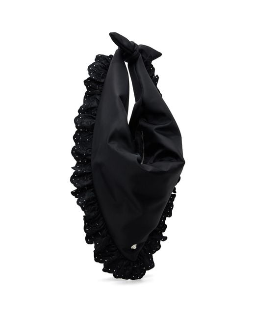 Simone Rocha Black Pillowcase Satchel Bag