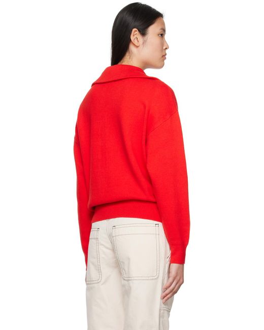 Isabel Marant Red Axelle Sweater