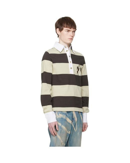 Vivienne Westwood Black Archive Rugby Polo for men