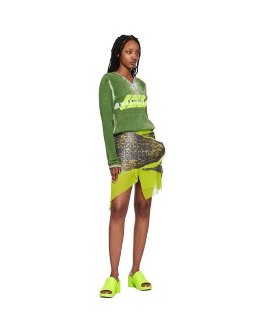 DIESEL Yellow 'l-chidima' Skirt
