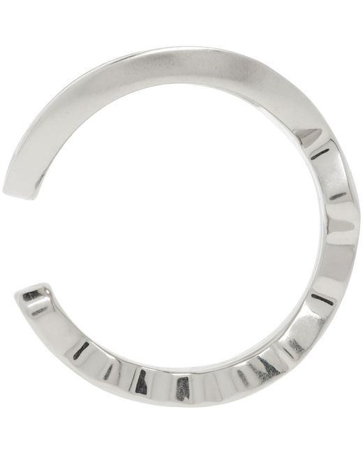 MM6 by Maison Margiela Metallic Numerical Key Ear Cuff for men