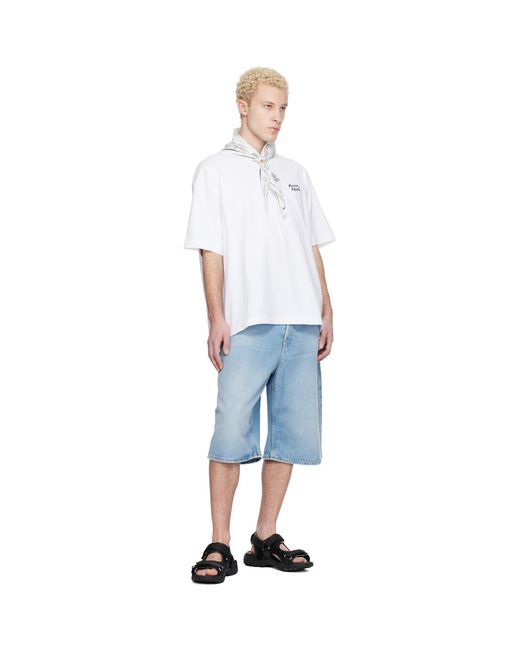 Maison Kitsuné Black Mesh Sandals for men
