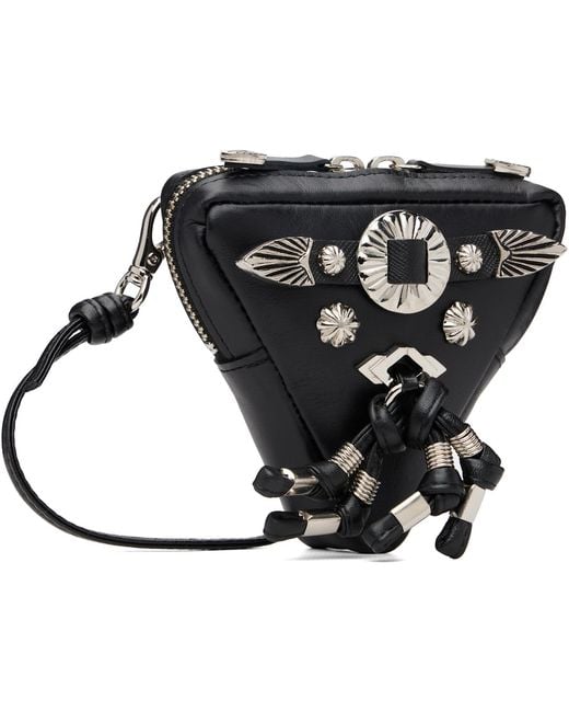 Toga Virilis Black Triangle Shoulder Bag for men