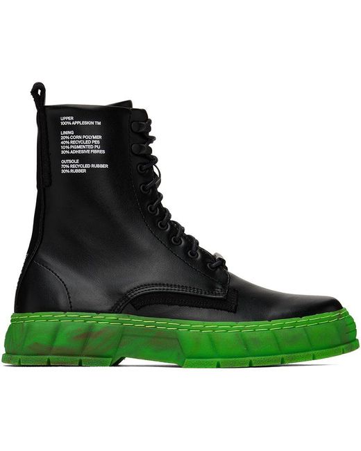Viron Black & Green 1992 Boots for men
