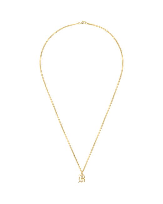 R13 Metallic Pendant Chain Necklace