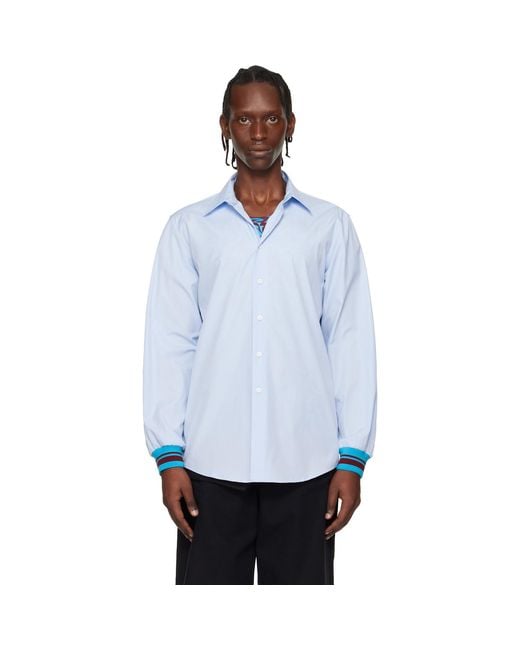 Dries Van Noten White Poplin Shirt for men