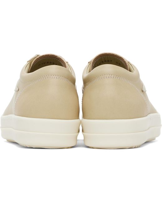 メンズ Rick Owens ベージュ Hollywood Vintage Sneaks スニーカー Black