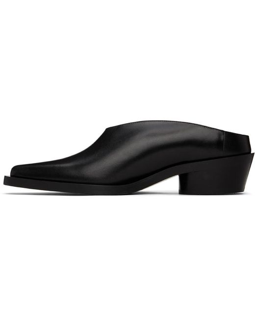 Proenza Schouler Black Bronco Mules