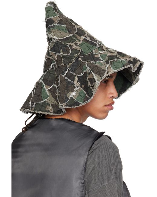 Who Decides War Multicolor Khaki Highest Point Denim Bucket Hat for men