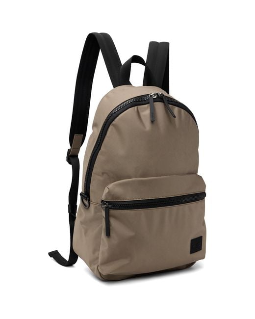 HUGO Black Logo Patch Backpack for men