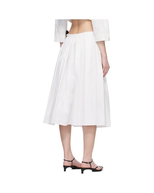 Renaissance Renaissance White Cyn Midi Skirt