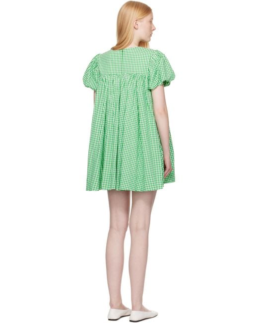 Sandy Liang グリーン Miyo ミニワンピース Green