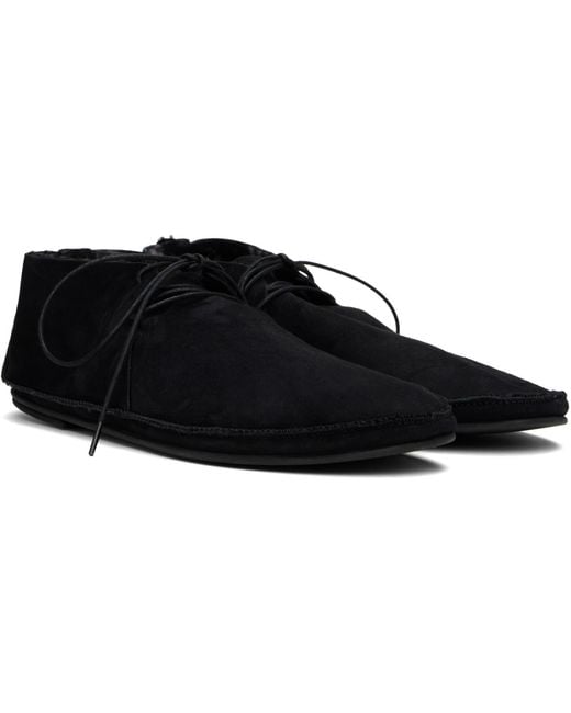 The Row Black Tyler Lace Up Derbys for men