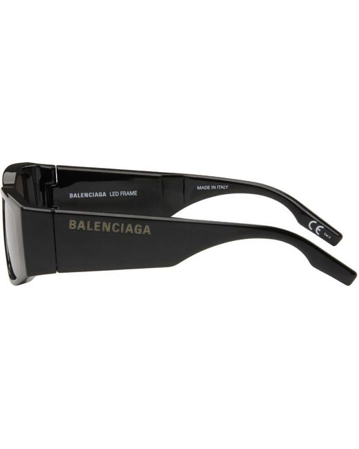 Balenciaga Black Led Frame Sunglasses for men