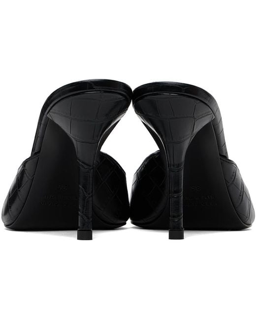 Gia Borghini Giaborghini Black Perni 04 Croc Heeled Sandals