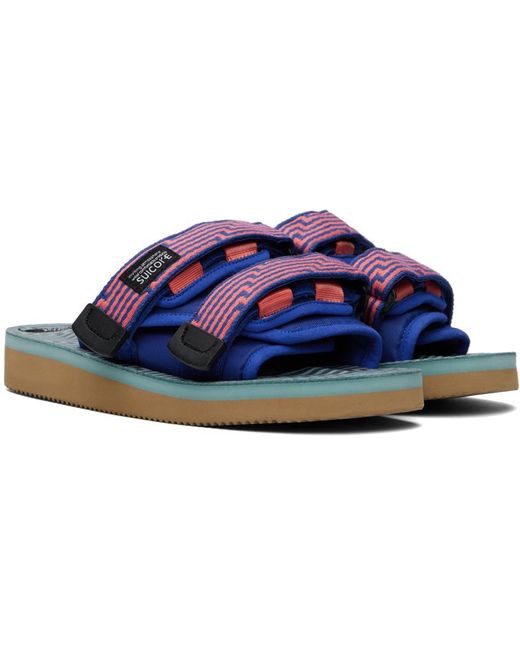 Suicoke Blue & Orange Moto-jc01 Sandals for men