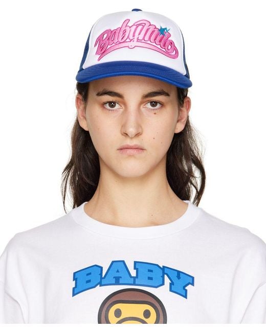 A Bathing Ape 'baby Milo' Cap in Blue Lyst