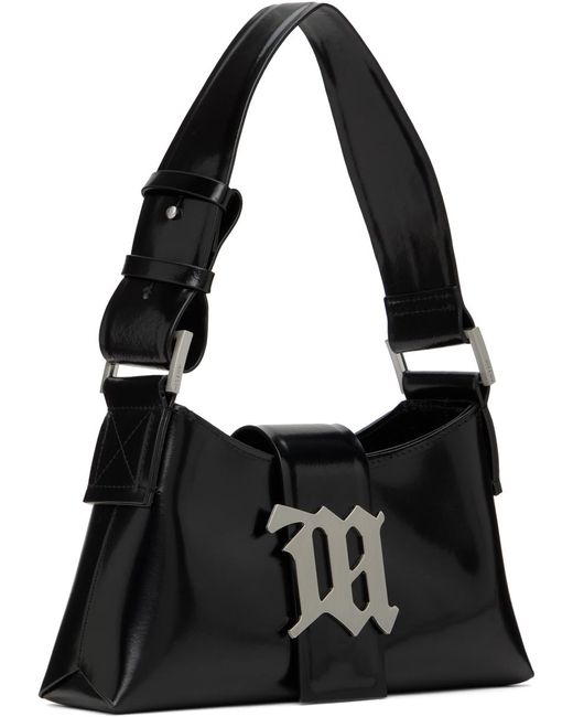 M I S B H V Black Small Leather Shoulder Bag