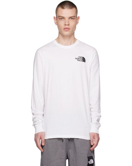 The North Face White Box Nse Long Sleeve T-shirt for Men | Lyst