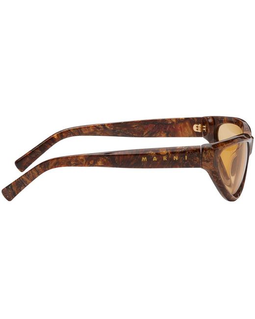 Marni Black Brown Mavericks Sunglasses for men