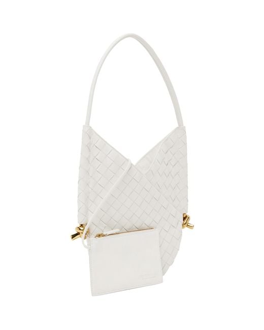 Bottega Veneta White Small Solstice Shoulder Bag