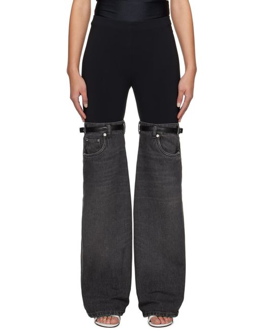 Coperni Black & Gray Hybrid Jeans