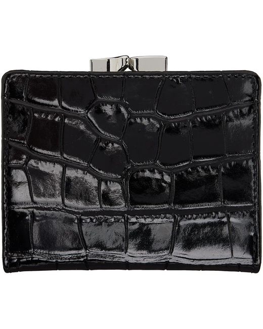 Vivienne Westwood Black Small Frame Wallet for men